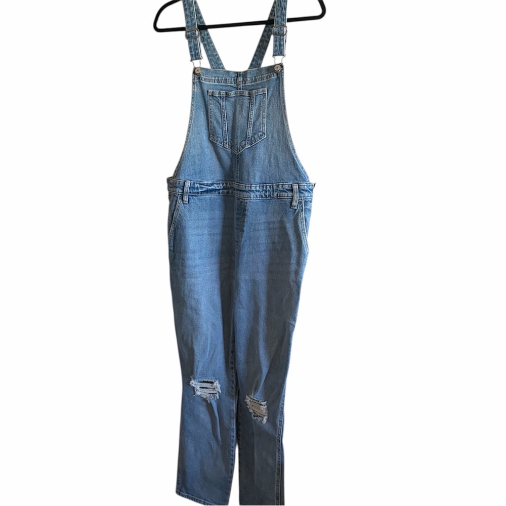 Old Navy Light Blue Denim Overalls - Picture 3 of 9